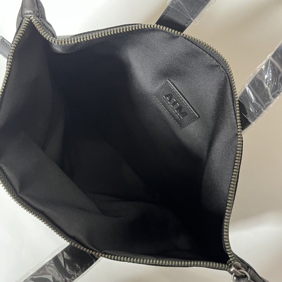 NWT ATM Anthony Thomas Melillo Medium Tote Backpack Foldable Convertible Black - Picture 10 of 11